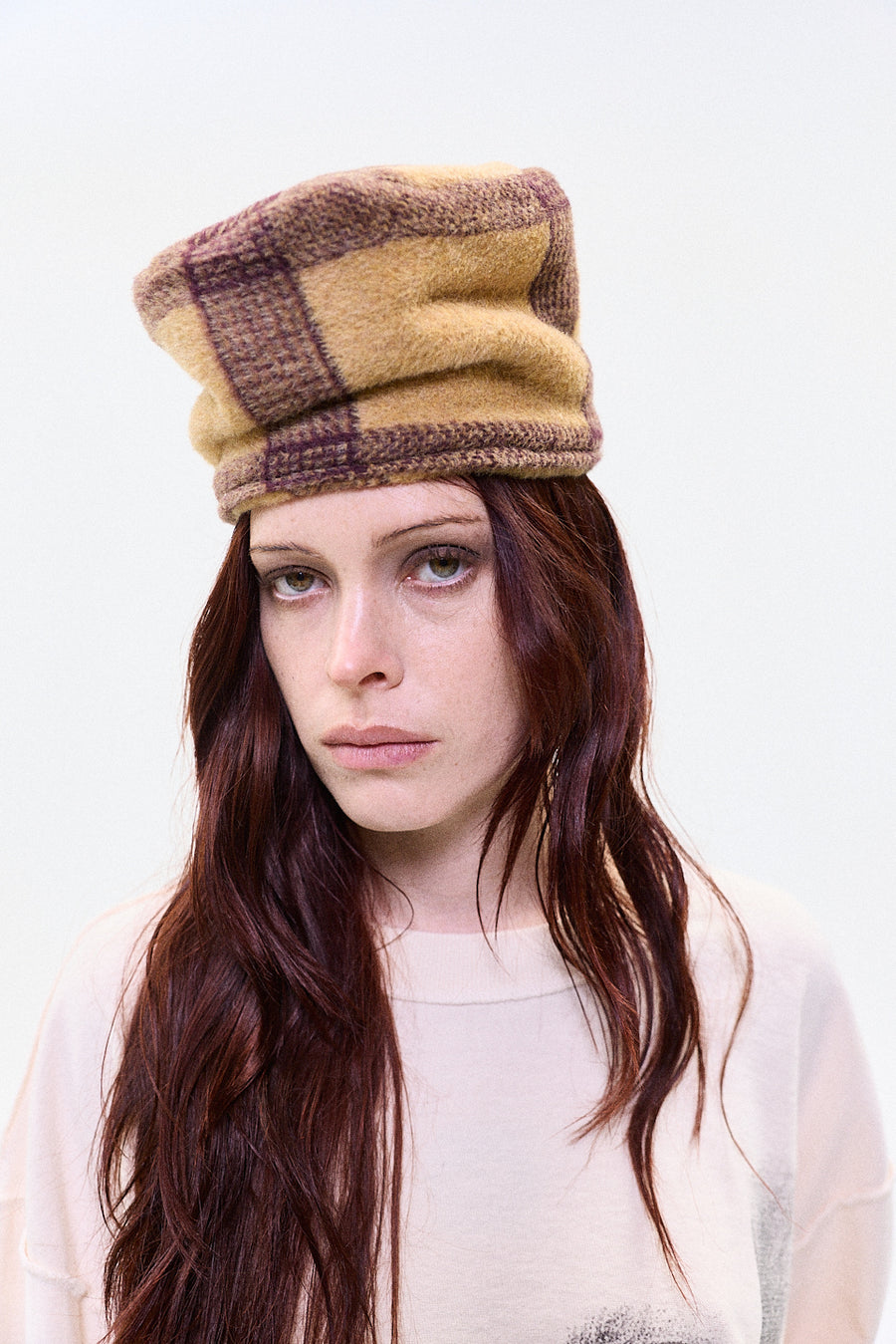 "MALACHY" alpaca wool headpiece
