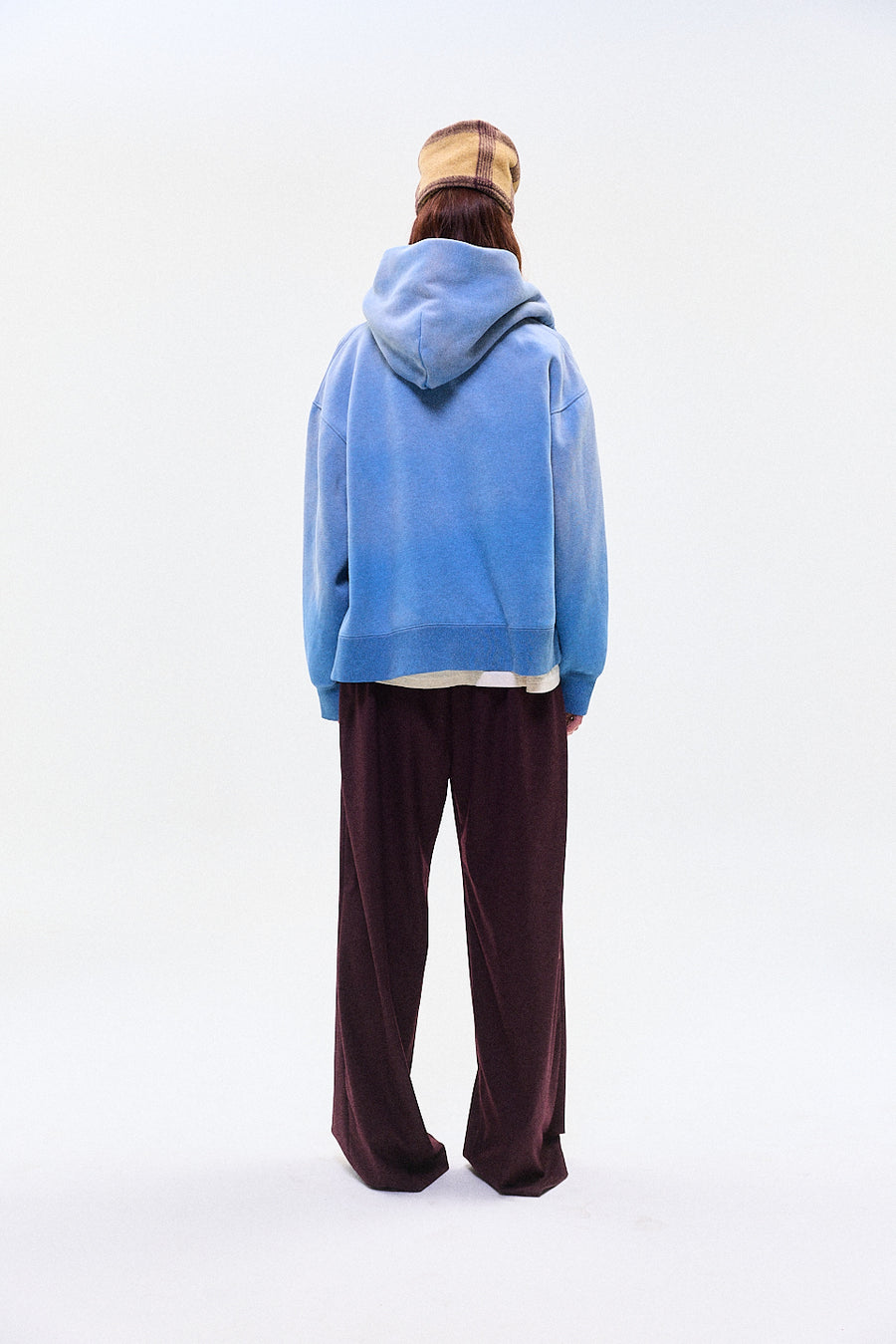 "TULLY" zip hoodie light blue