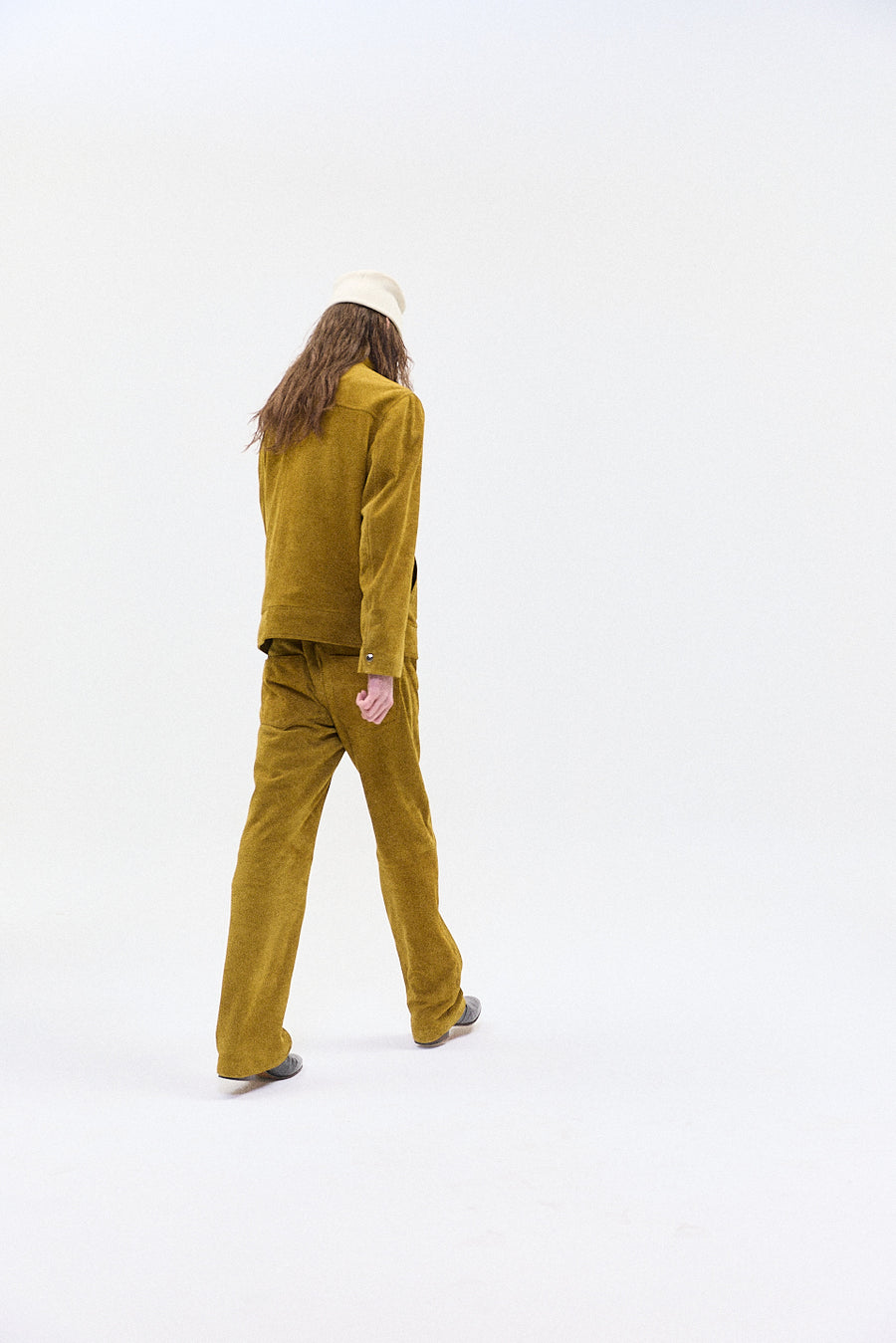 "Rune" Suede leather workers Jacket