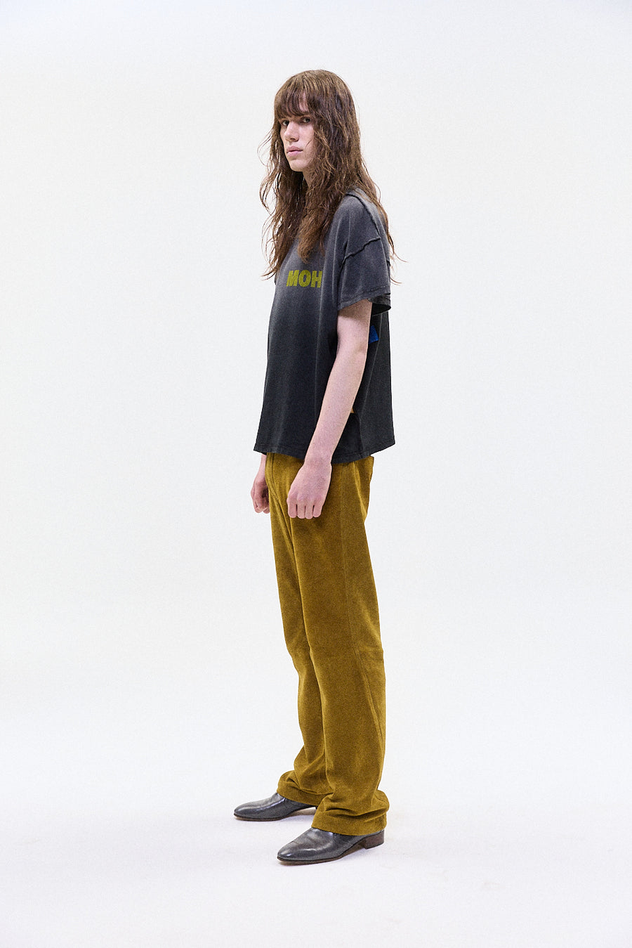 "LUC" suede trouser