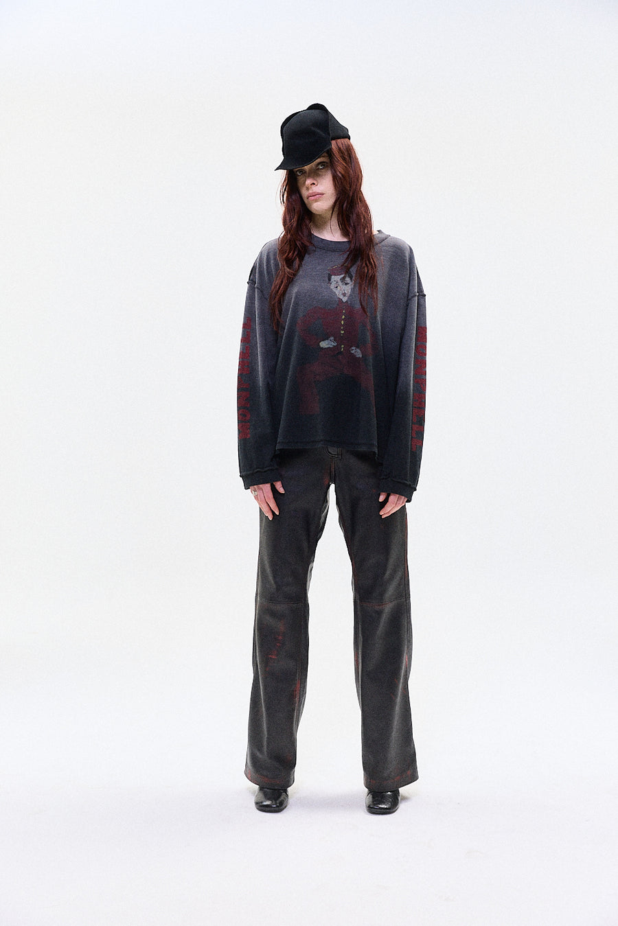 "MELANCHOLY" longsleeve tshirt black