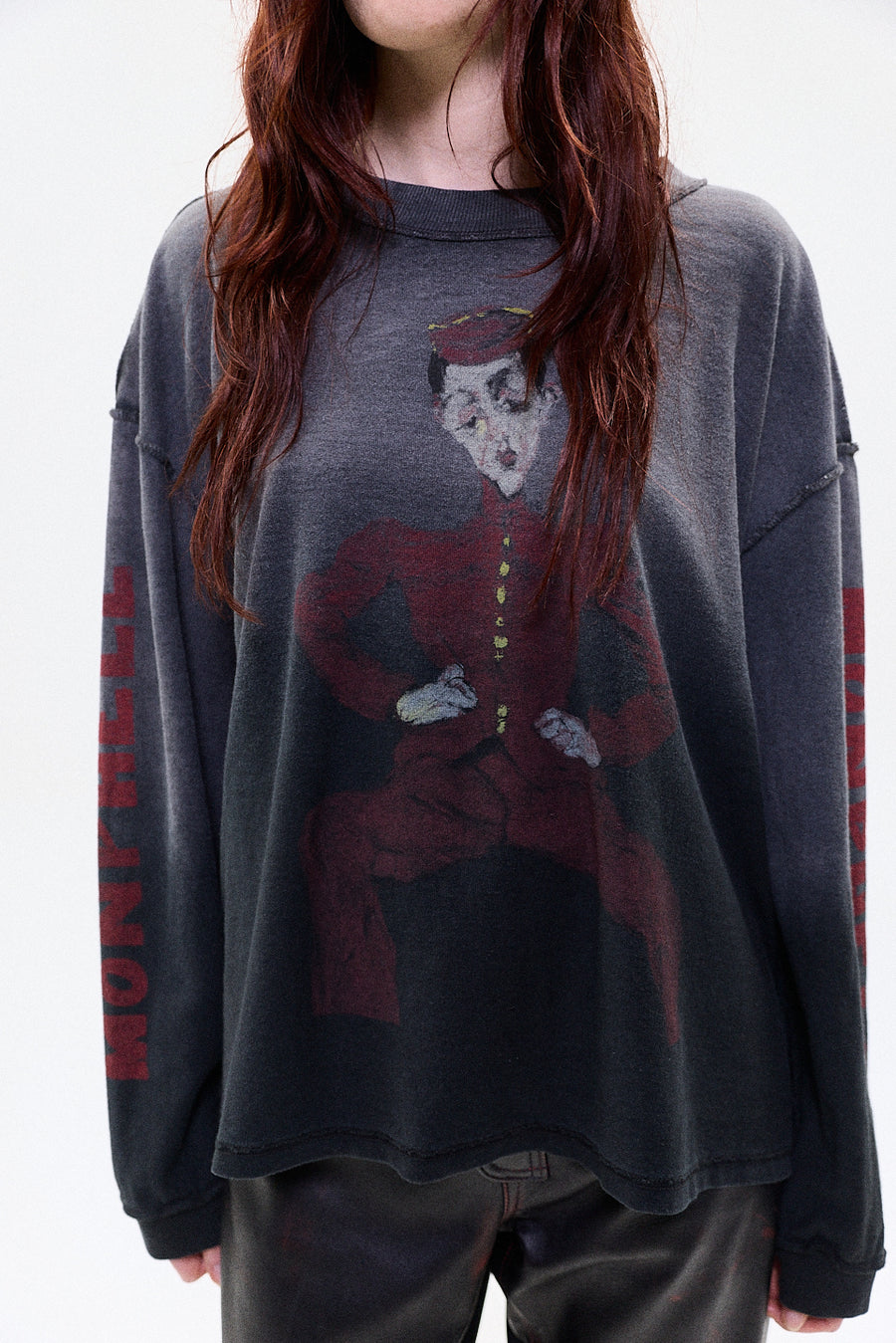"MELANCHOLY" longsleeve tshirt black