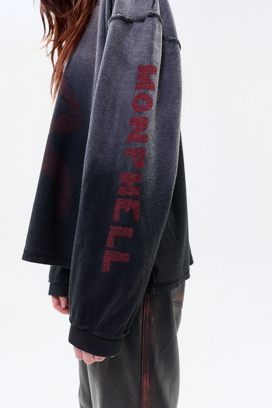 "MELANCHOLY" longsleeve tshirt black