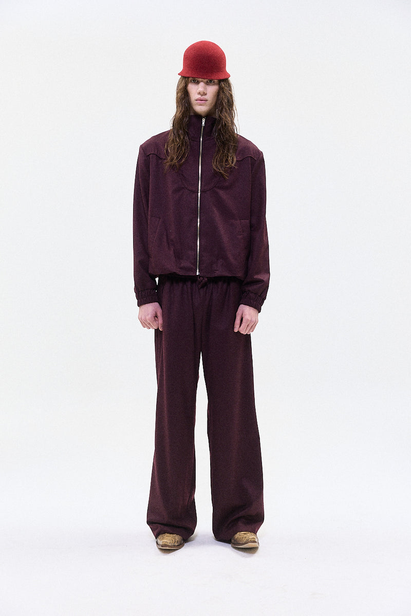 "Ludo" track trouser burgundy