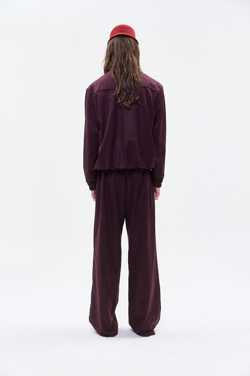 "Ludo" track trouser burgundy