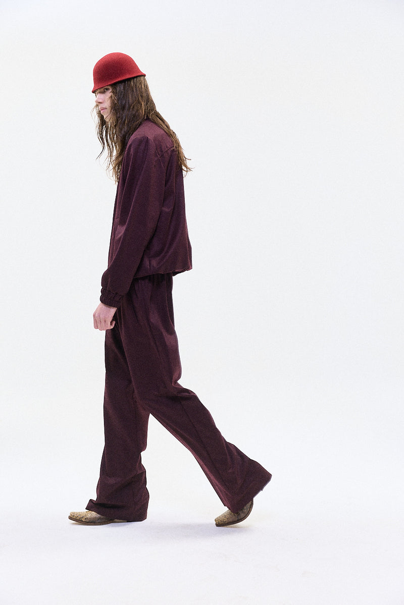 "Ludo" track trouser burgundy