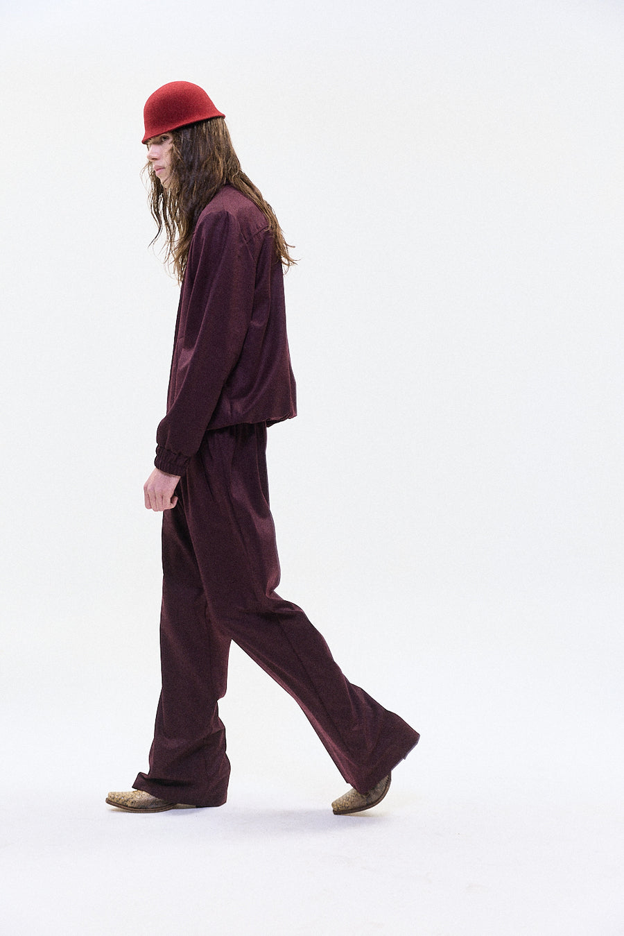 "Ludo" track trouser burgundy