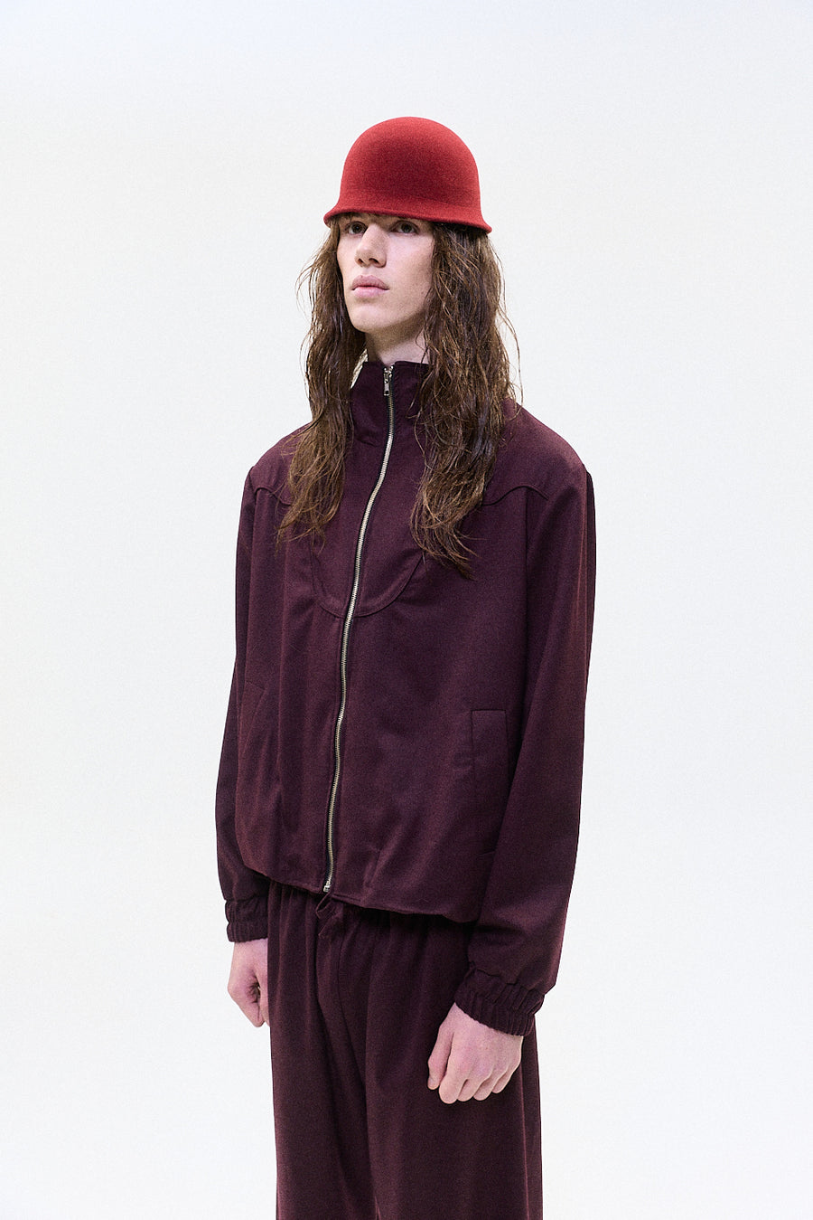 "Marcel" Track Jacket Burgundy