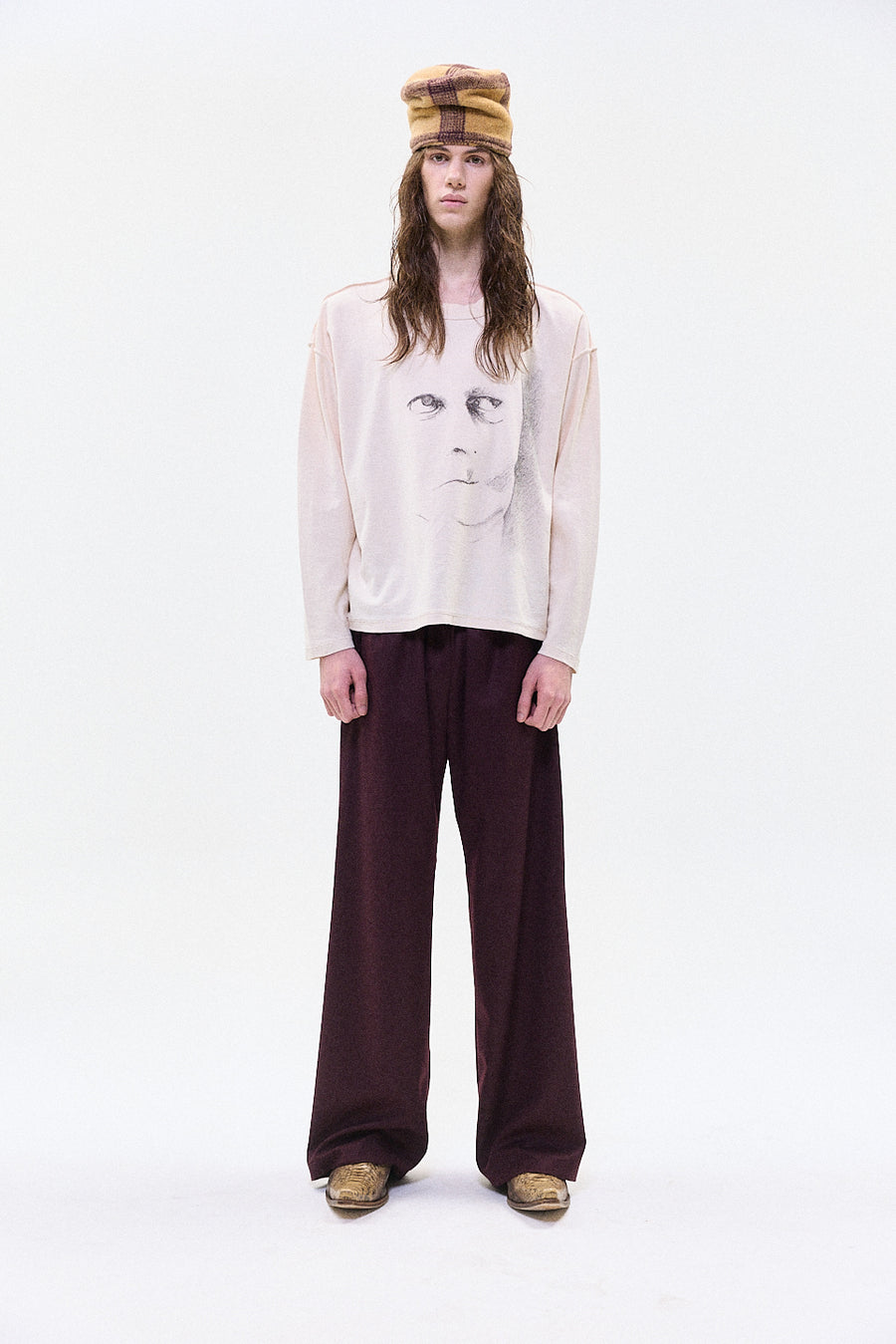 "FRANCIS" longsleeve t-shirt ivory