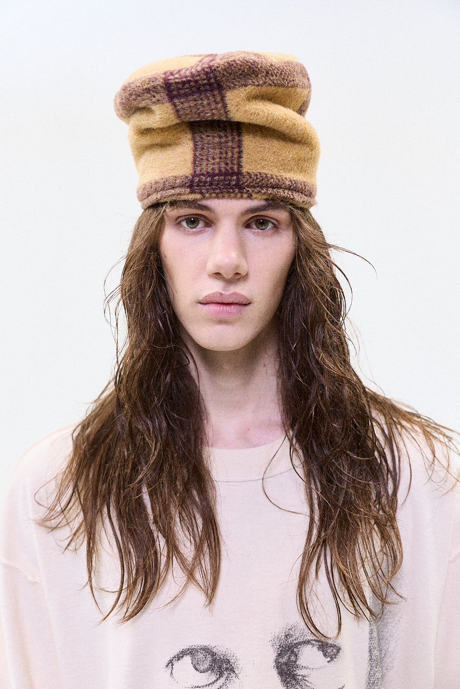 "MALACHY" alpaca wool headpiece