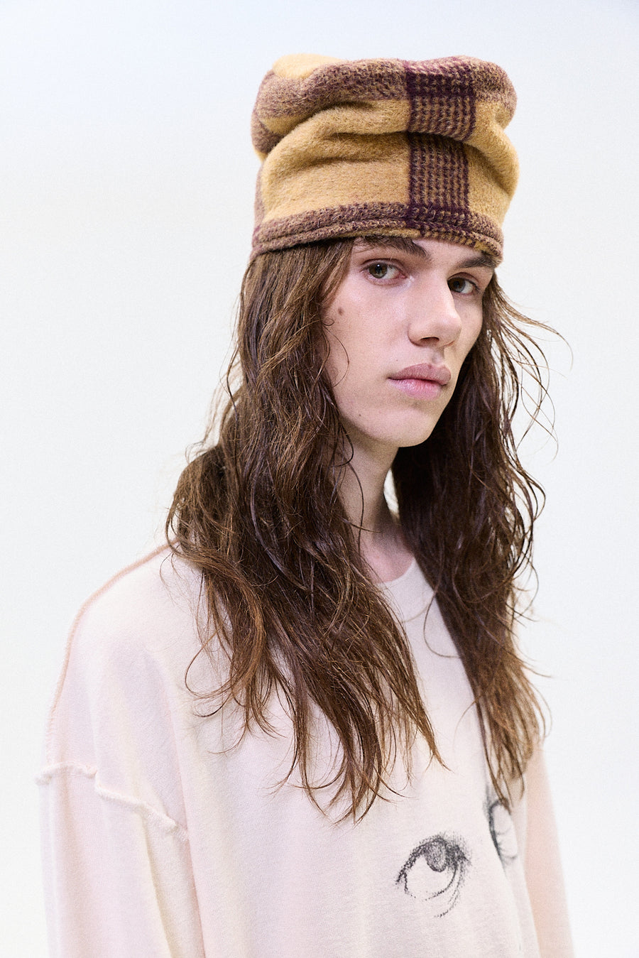 "MALACHY" alpaca wool headpiece