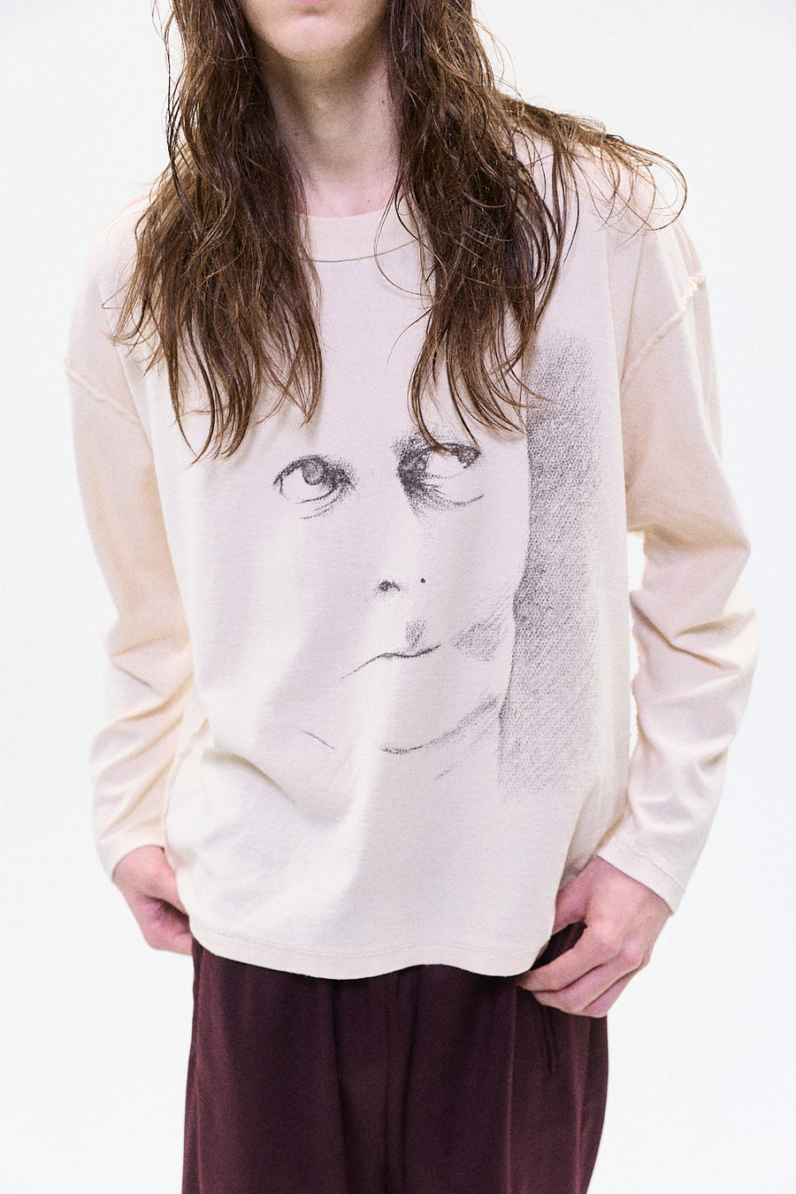 "FRANCIS" longsleeve t-shirt ivory