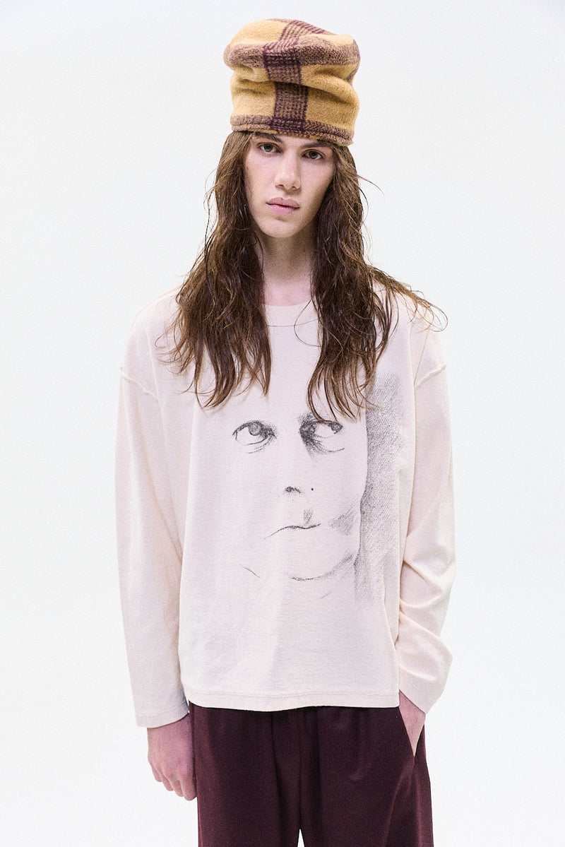 "FRANCIS" longsleeve t-shirt ivory