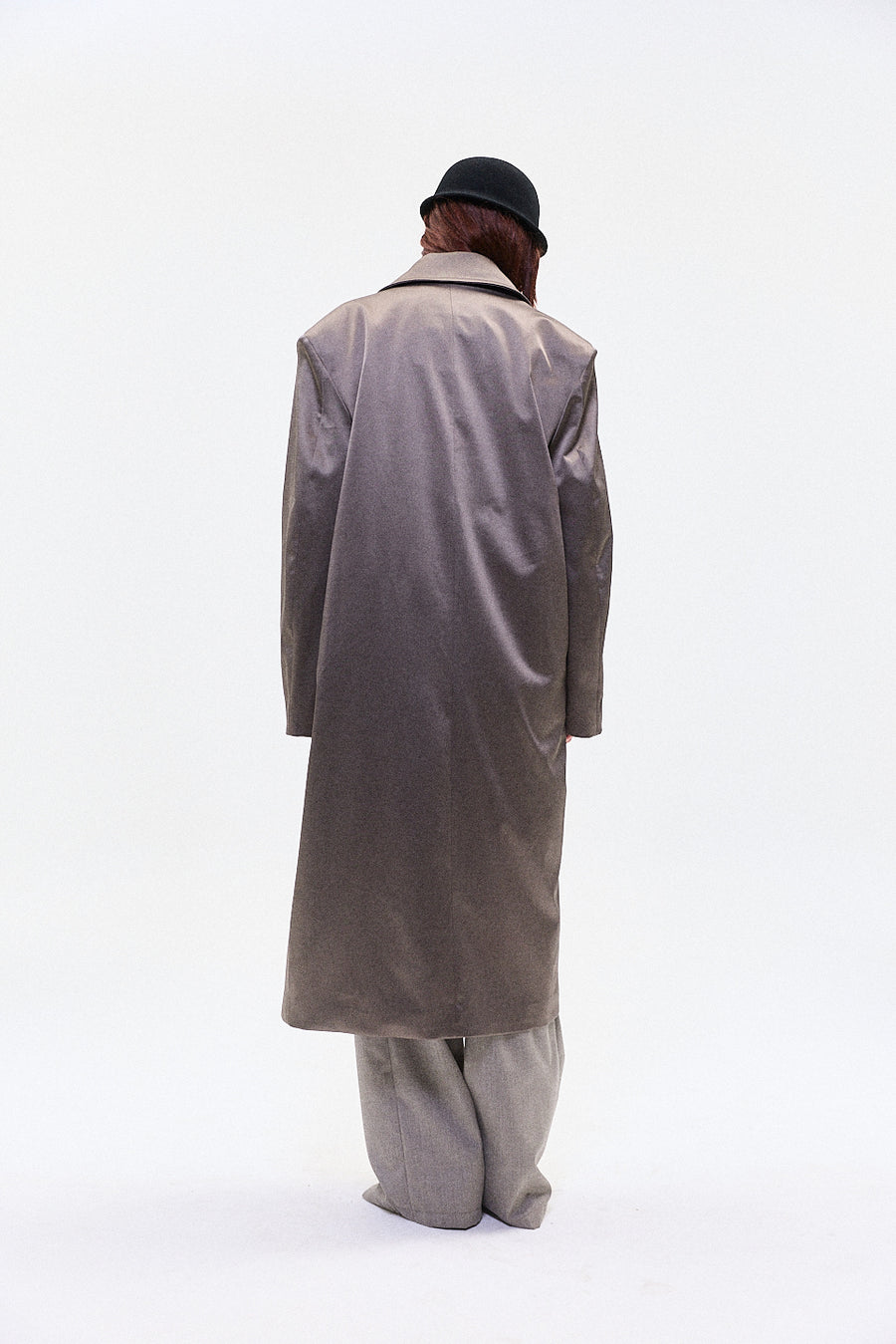 "BORIS" SATIN SHINE OVER COAT