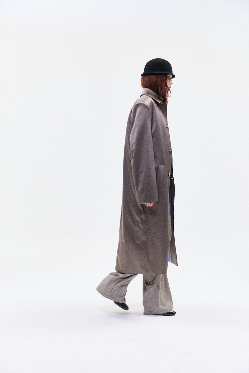 "BORIS" SATIN SHINE OVER COAT