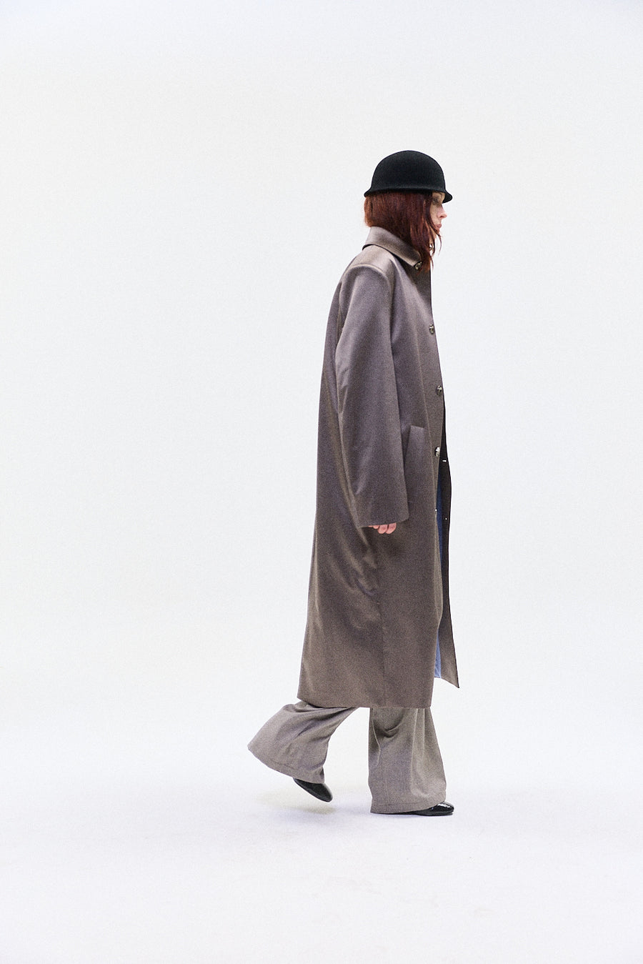 "BORIS" SATIN SHINE OVER COAT