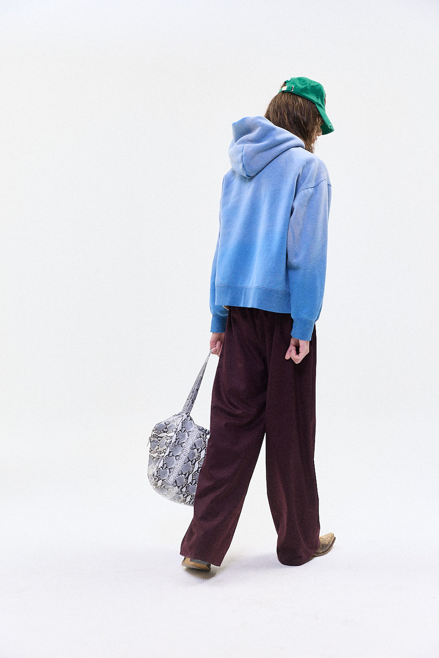 "TULLY" zip hoodie light blue