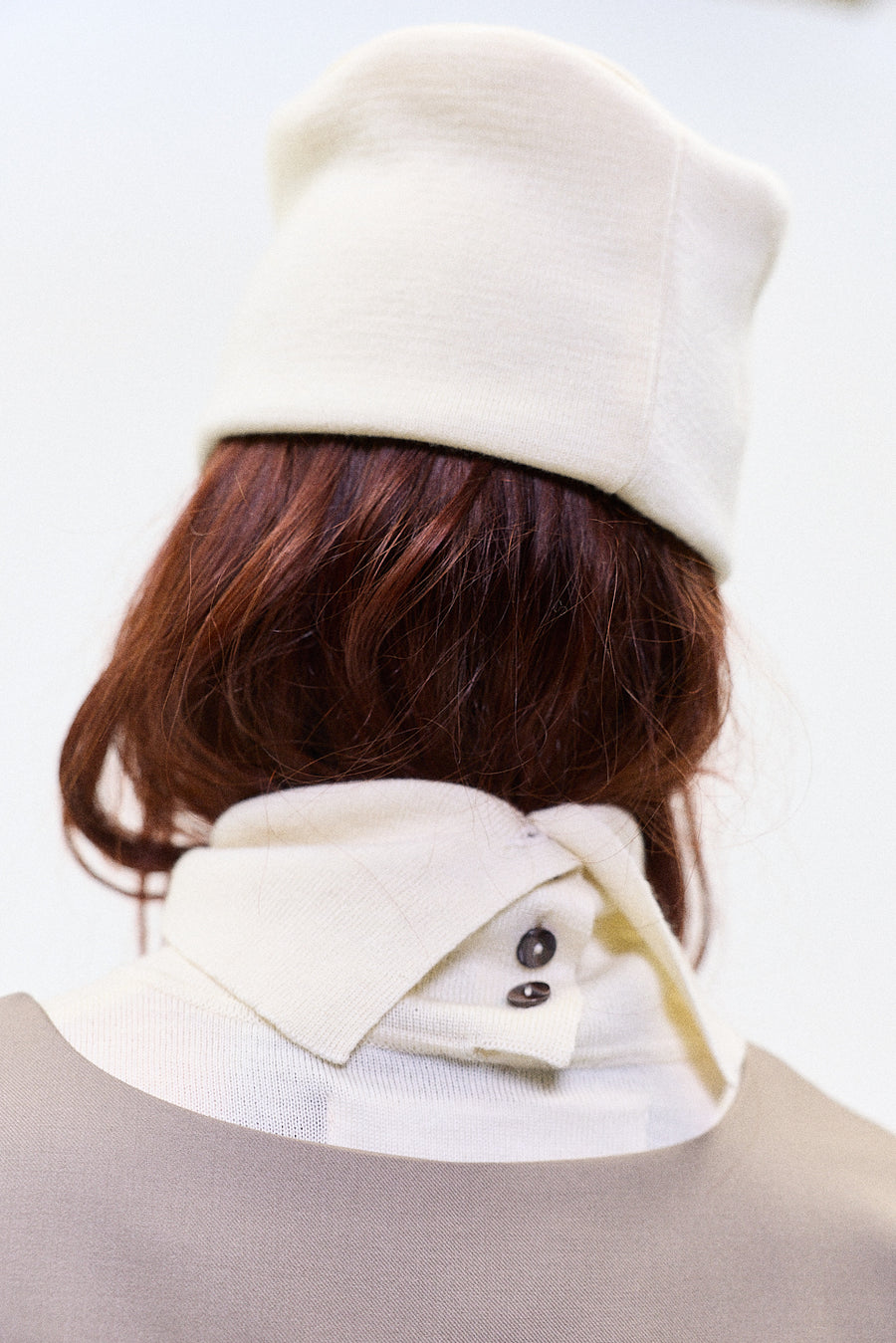 merino beanie off-white