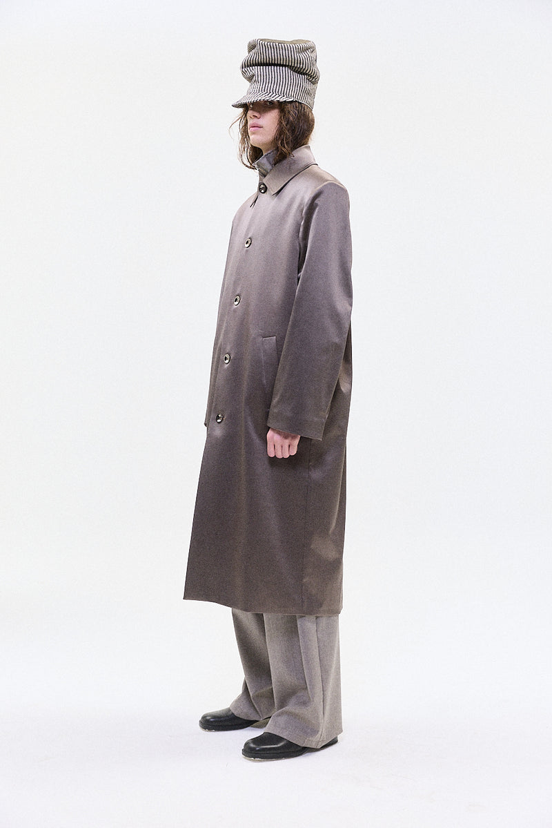 "BORIS" SATIN SHINE OVER COAT