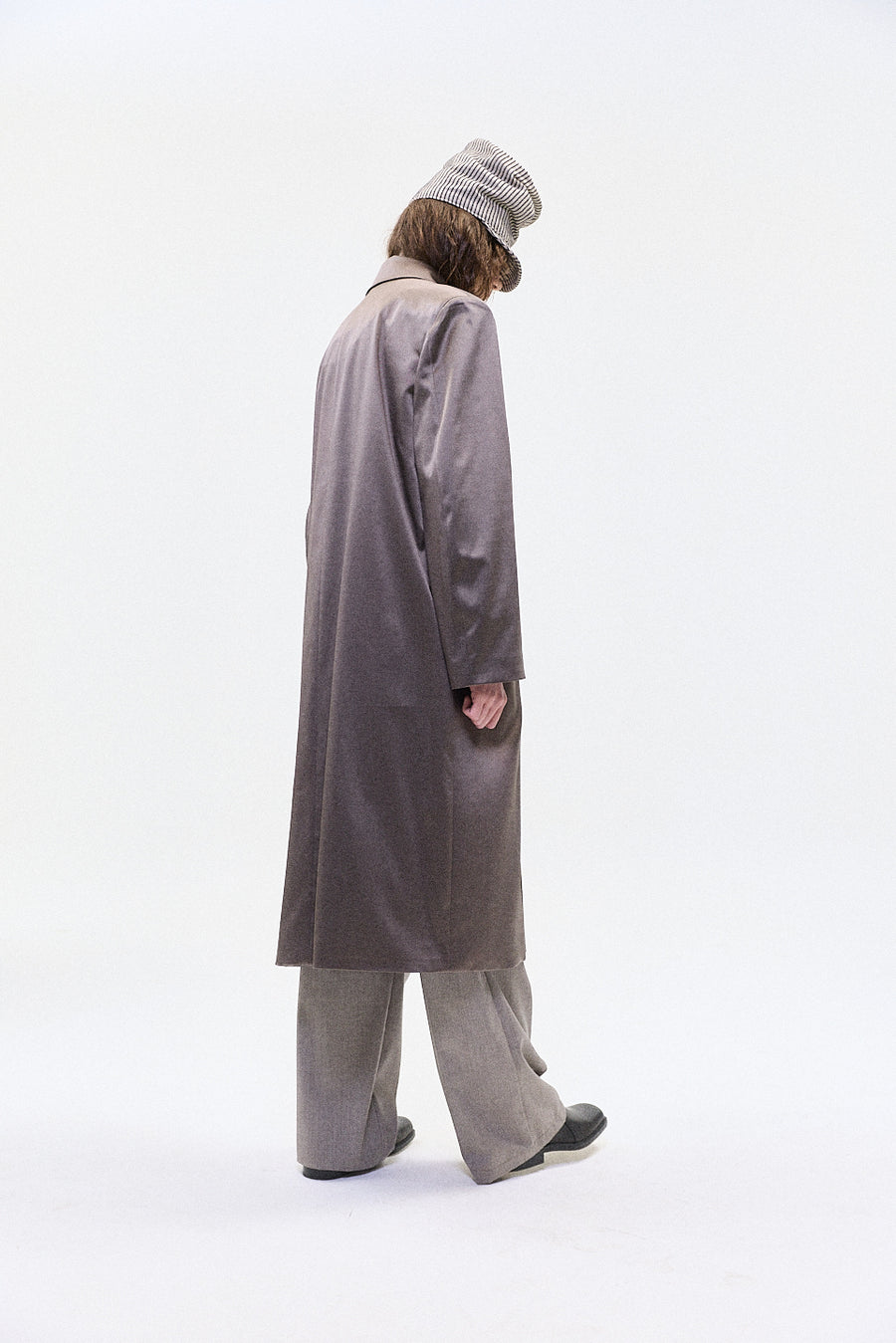 "BORIS" SATIN SHINE OVER COAT