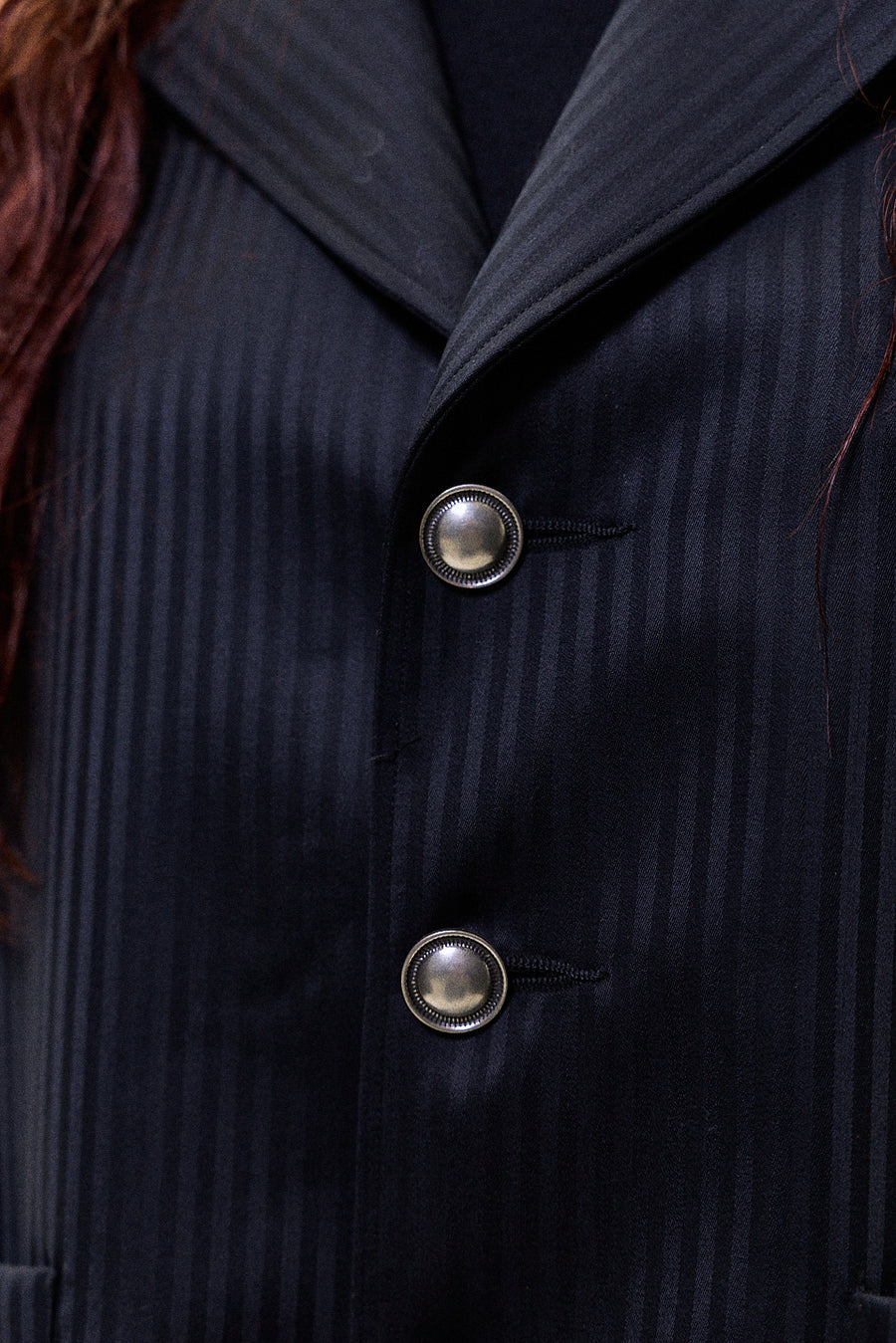 "Elia" Black pinstripe jacket