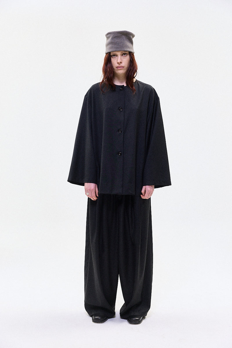 "Yoki" button up shirt midnight