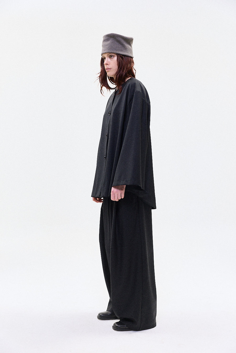 "Nino" Oversized trouser wool midnight
