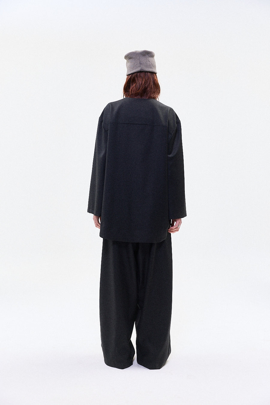 "Yoki" button up shirt midnight