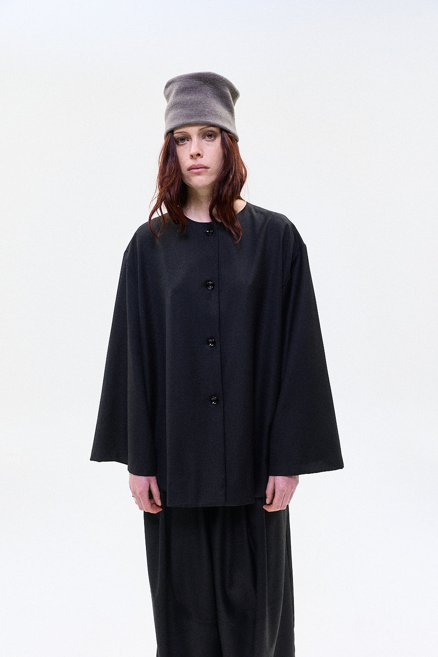 "Yoki" button up shirt midnight