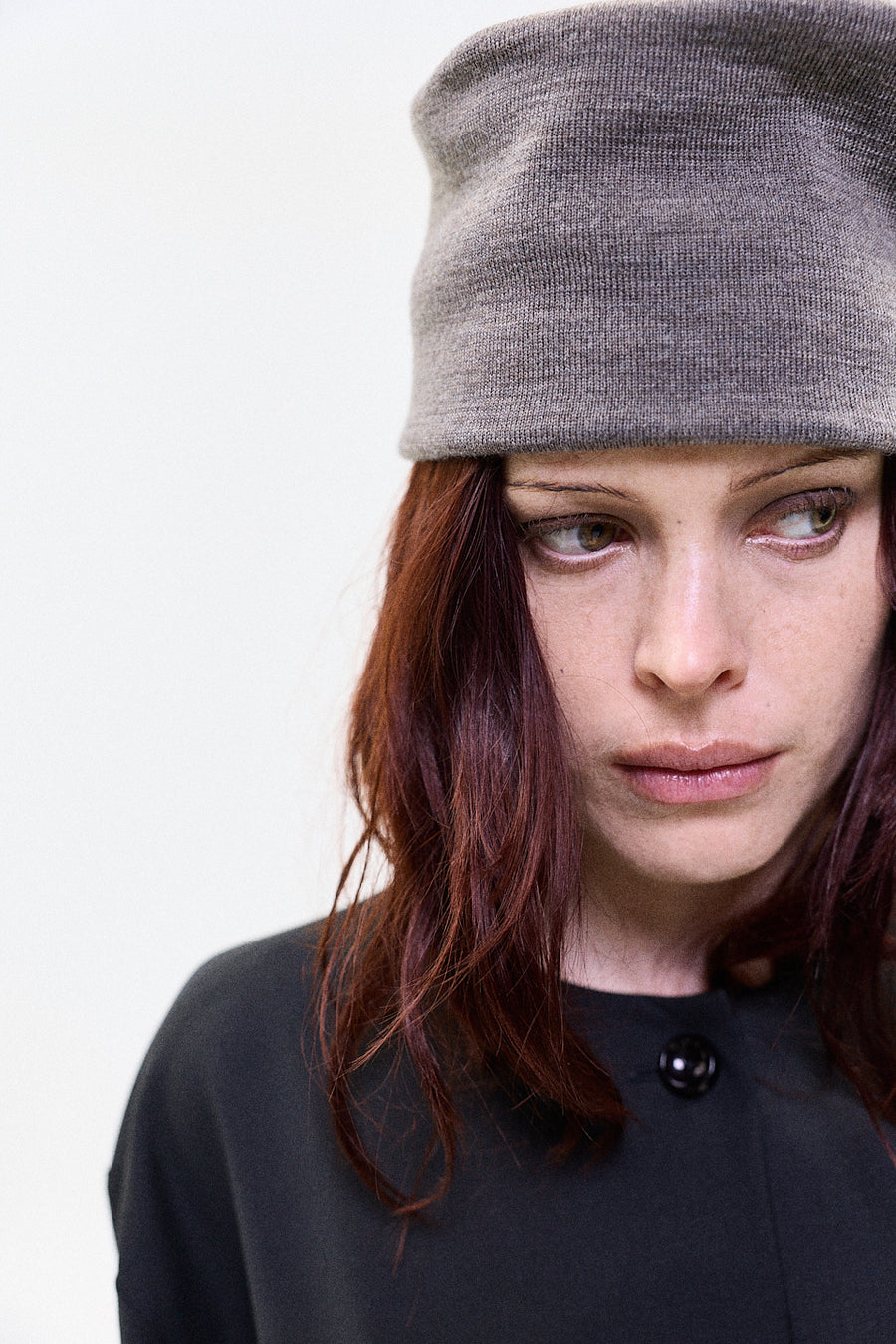 merino beanie brown