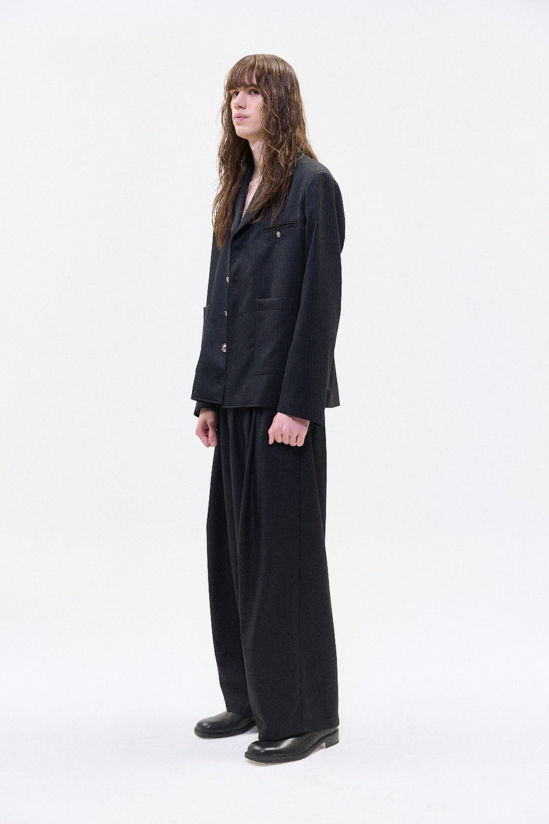 "Elia" Black pinstripe jacket