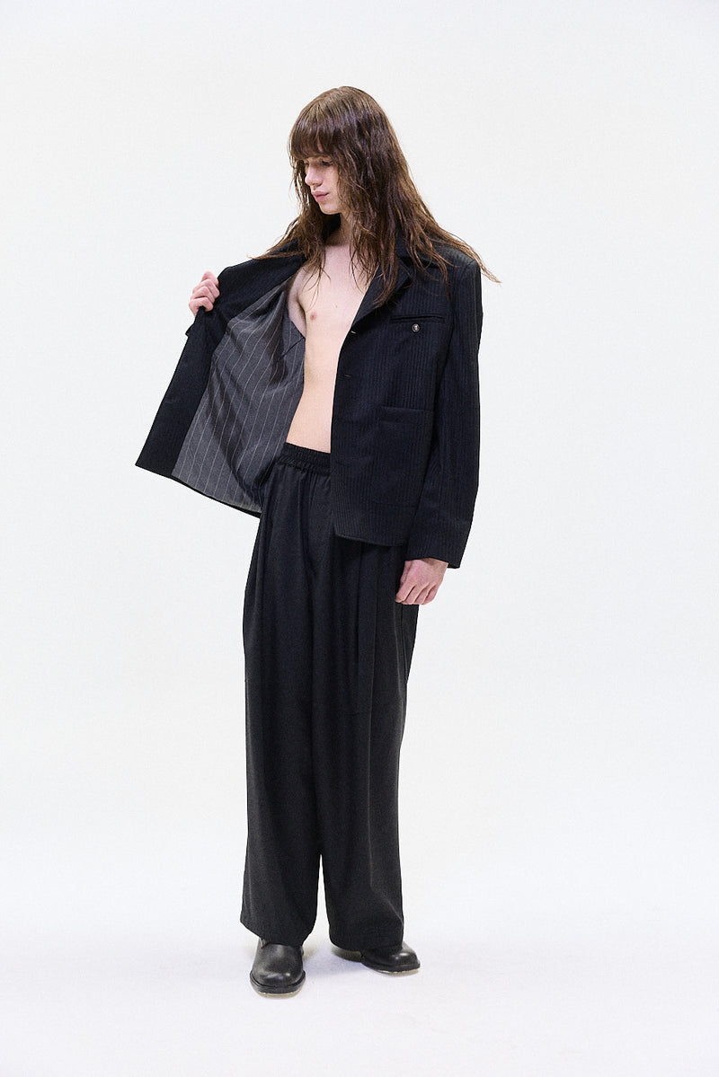 "Elia" Black pinstripe jacket