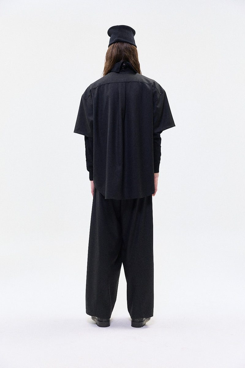 "Nino" Oversized trouser wool midnight