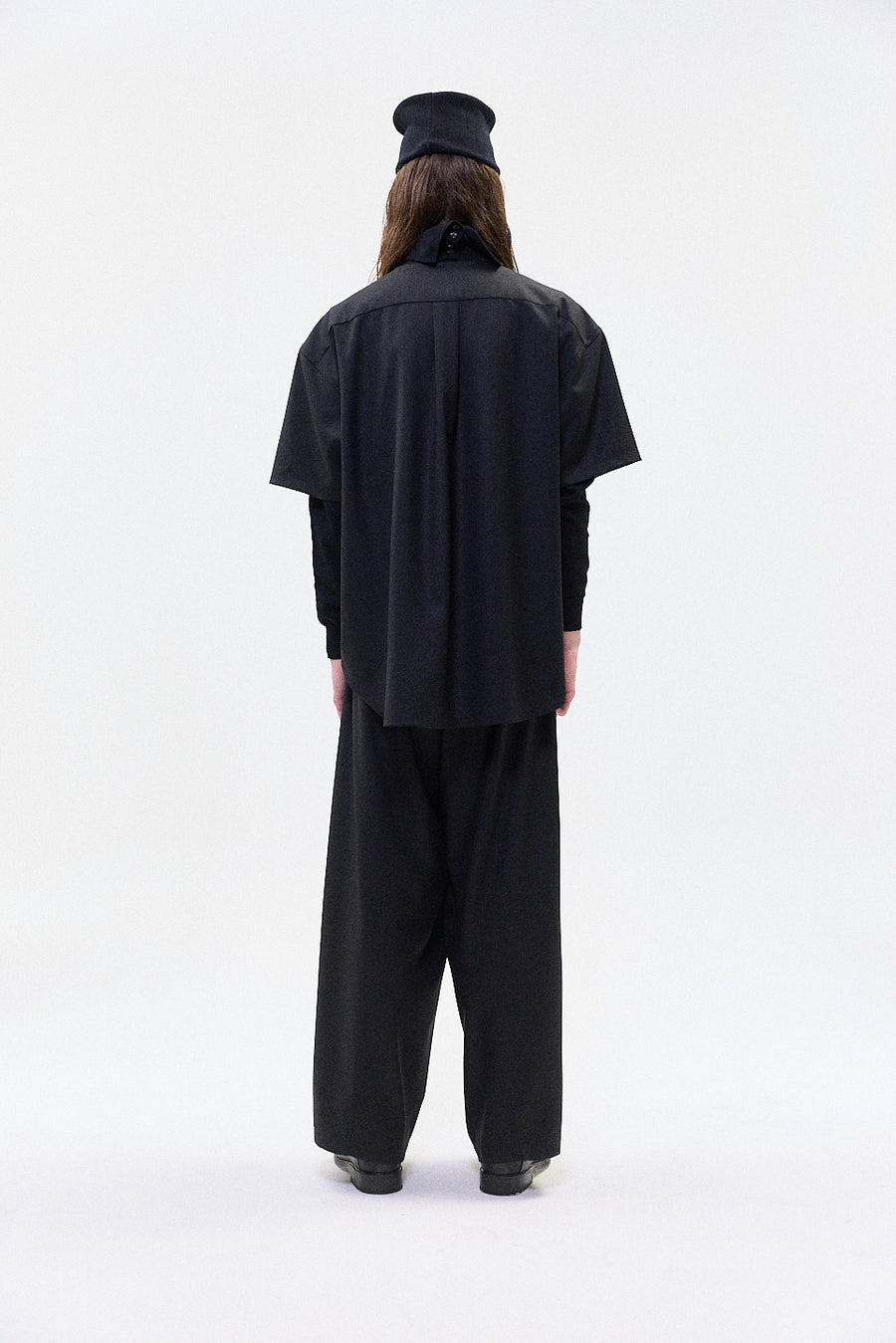 "Nino" Oversized trouser wool midnight
