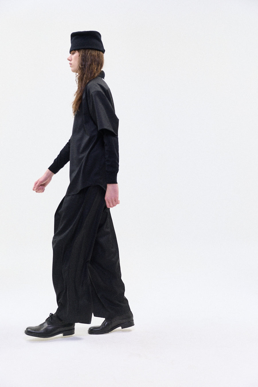 "Nino" Oversized trouser wool midnight