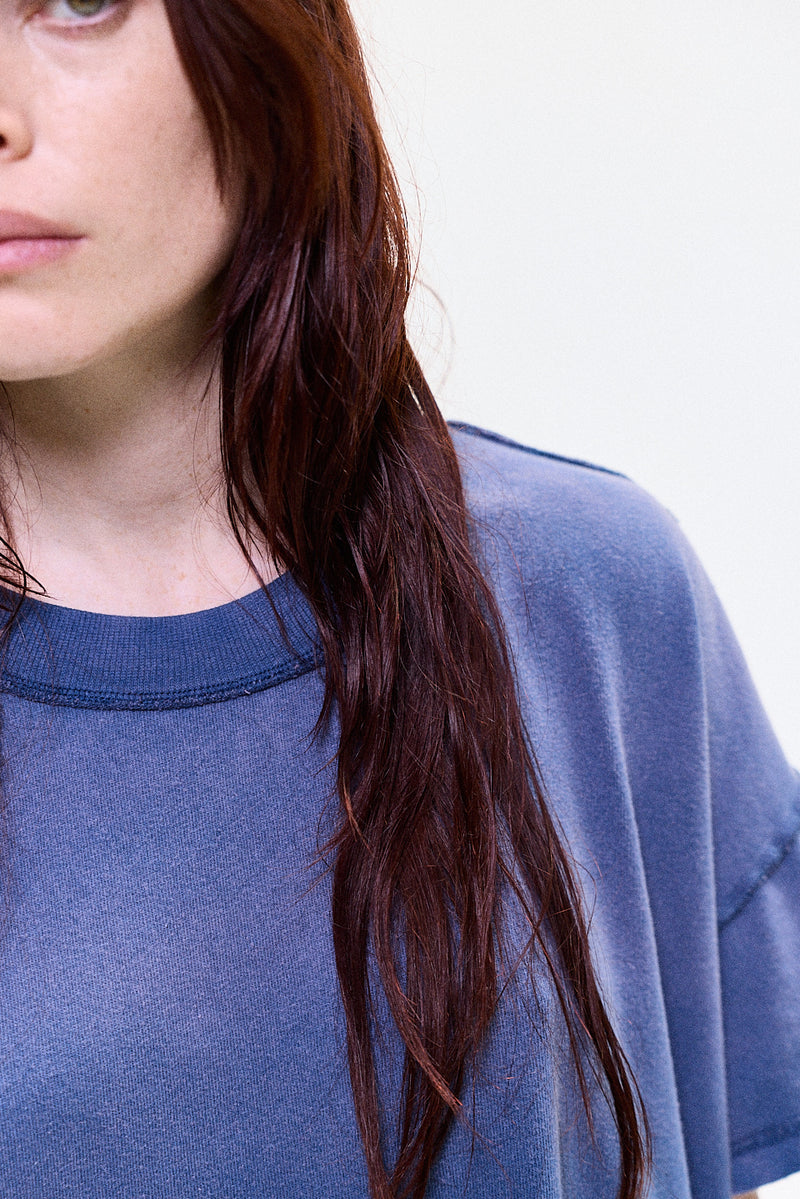 "Rhuki" Sun faded navy Tshirt