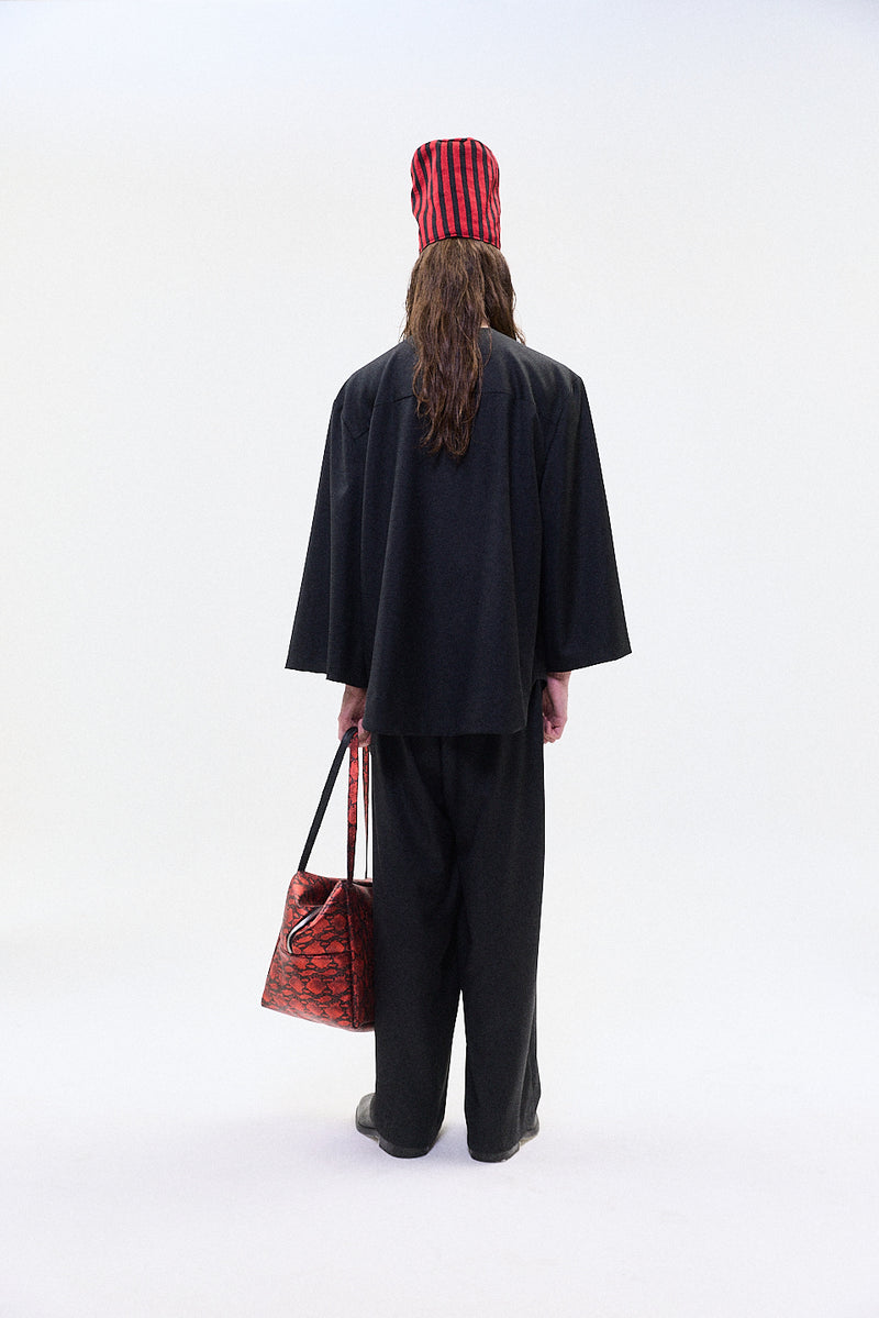 "Yoki" button up shirt midnight