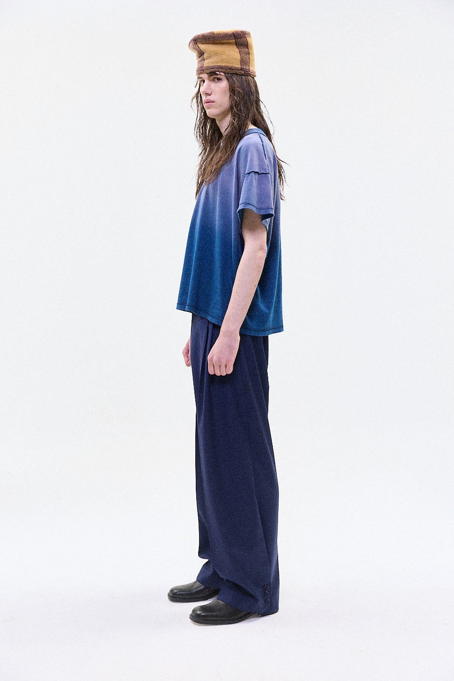 "Rhuki" Sun faded navy Tshirt