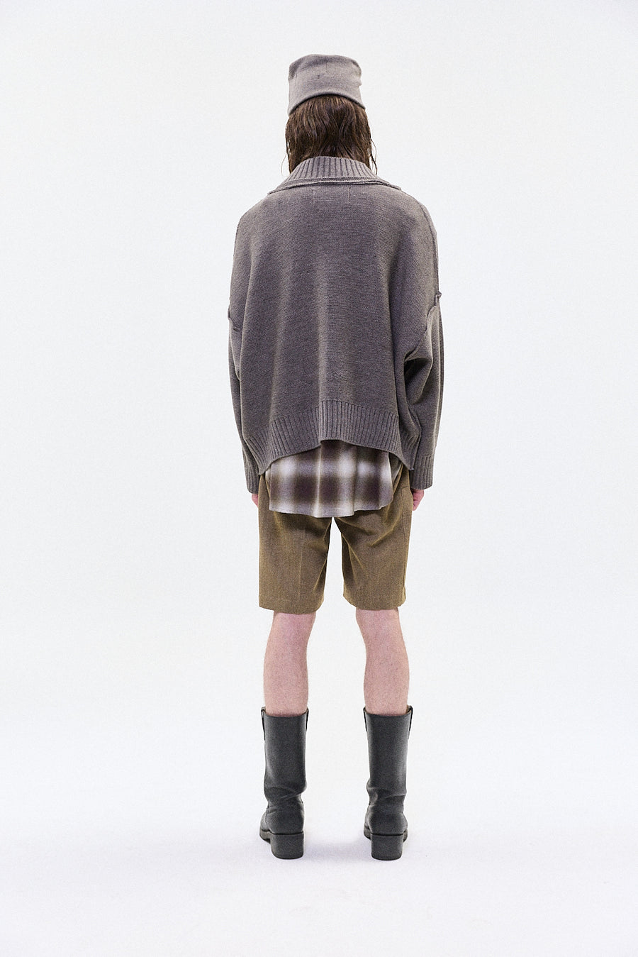 merino beanie brown