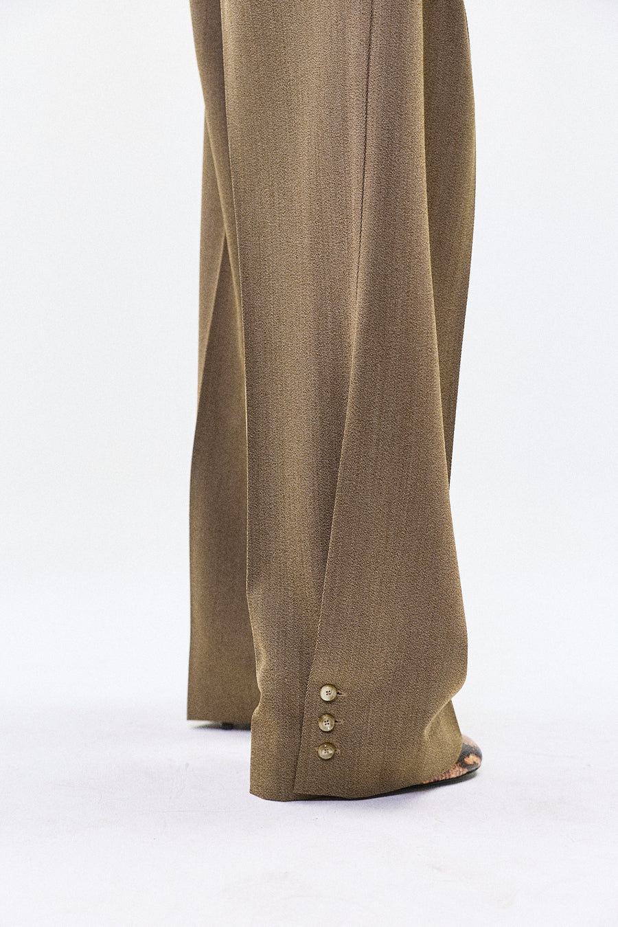 "YUNA" wool trouser sand