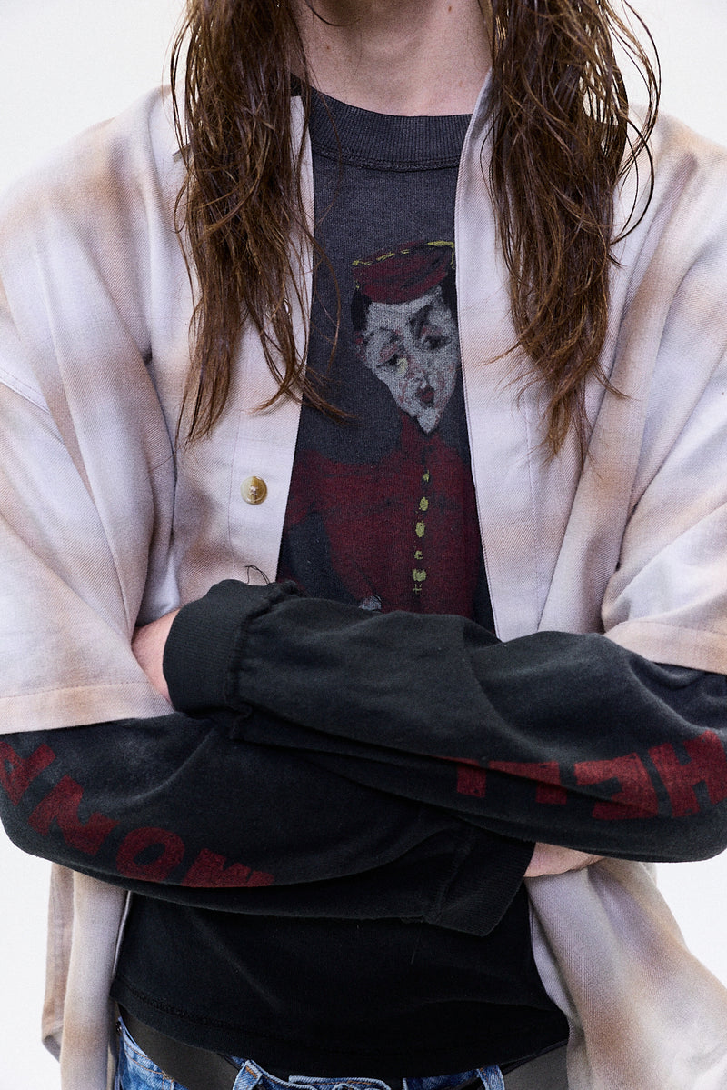 "MELANCHOLY" longsleeve tshirt black