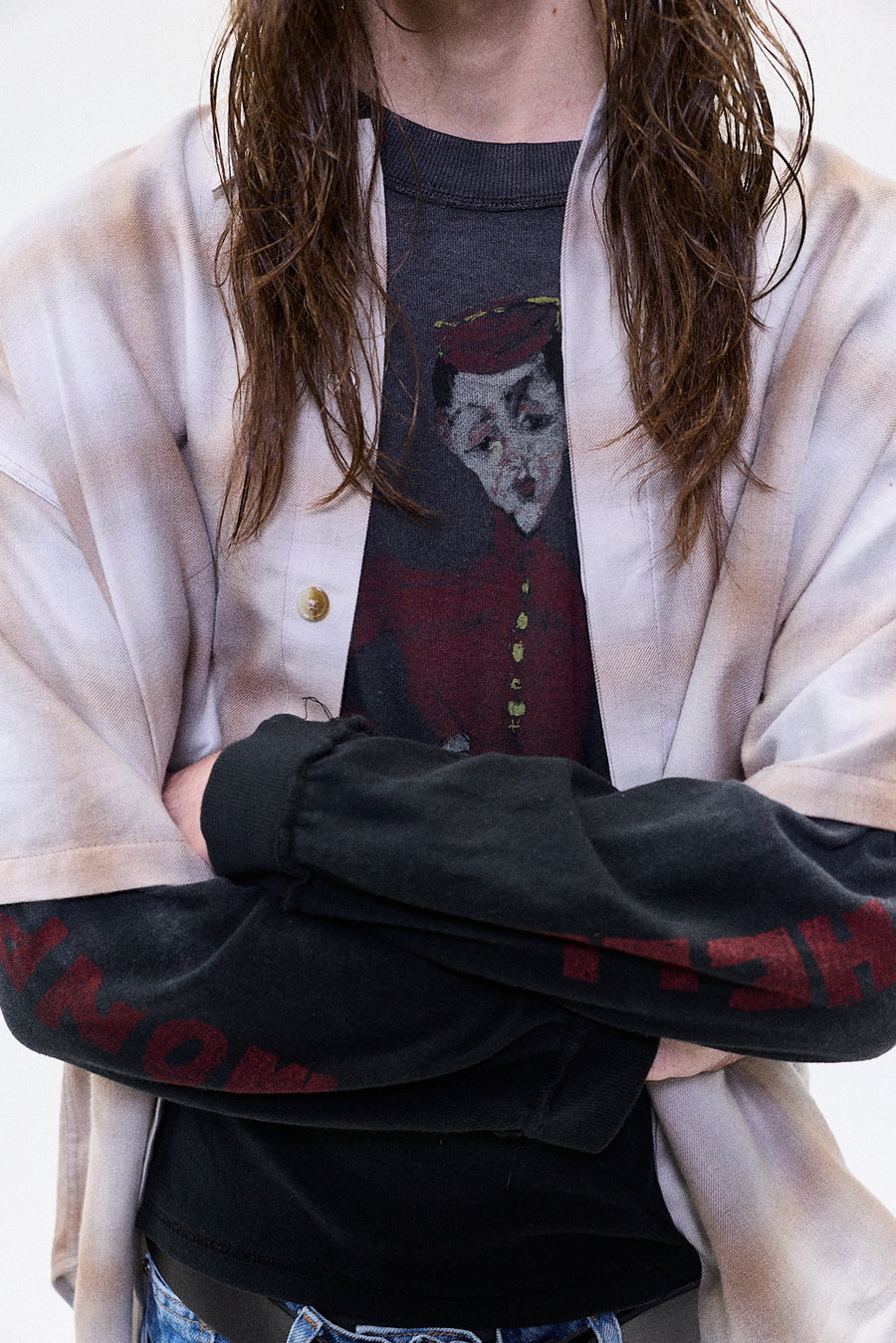 "MELANCHOLY" longsleeve tshirt black