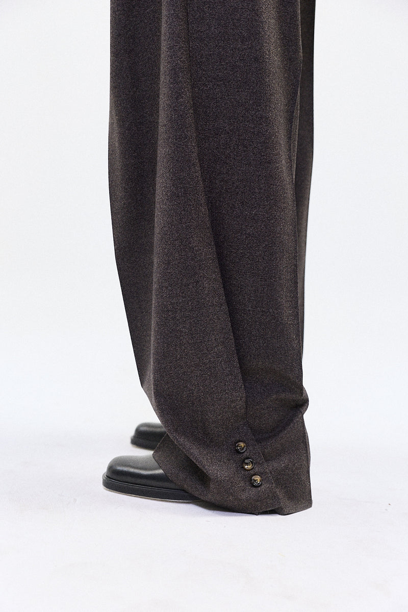 "YUNA" wool trouser charcoal