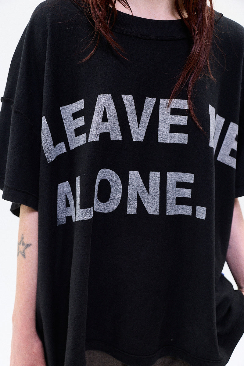 "LEAVE ME ALONE" tshirt black