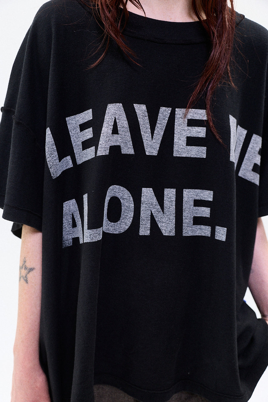"LEAVE ME ALONE" tshirt black