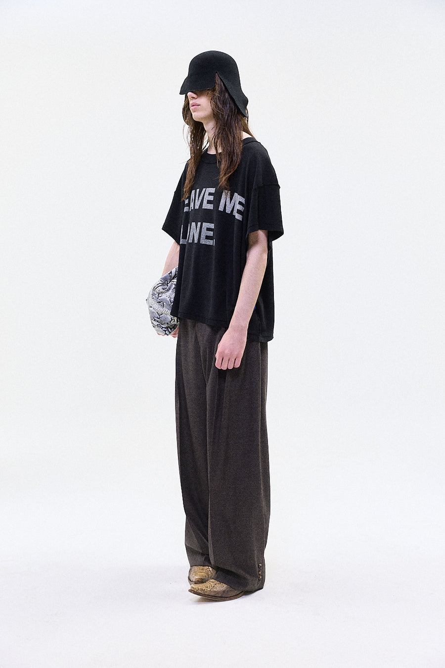"LEAVE ME ALONE" tshirt black