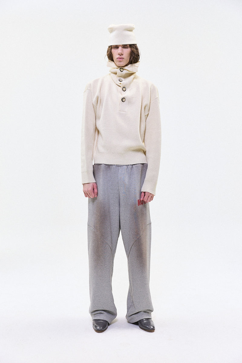 "DANTE" turtle neck knit ivory