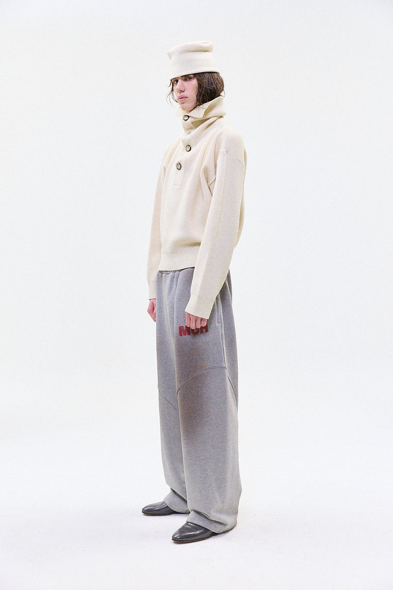 "ASTER" FLEECE TRACK PANT GREY MARLE