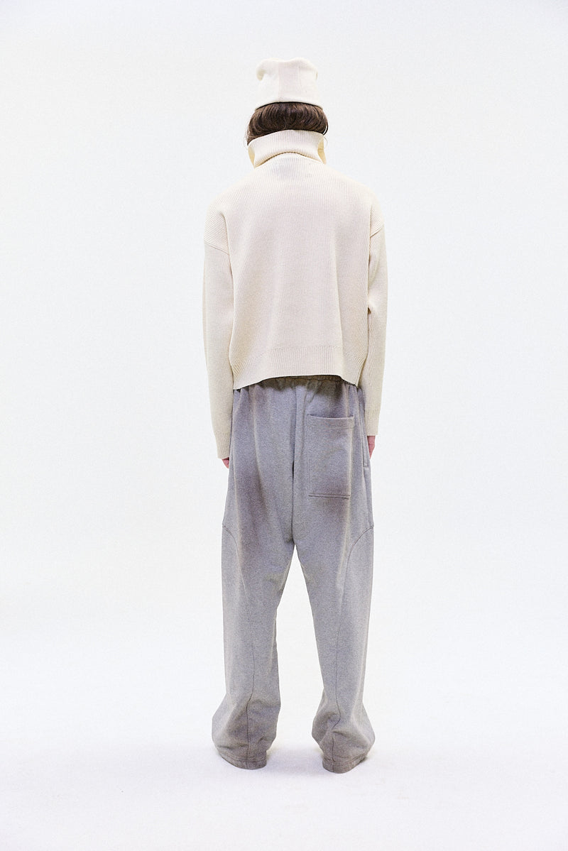 "DANTE" turtle neck knit ivory