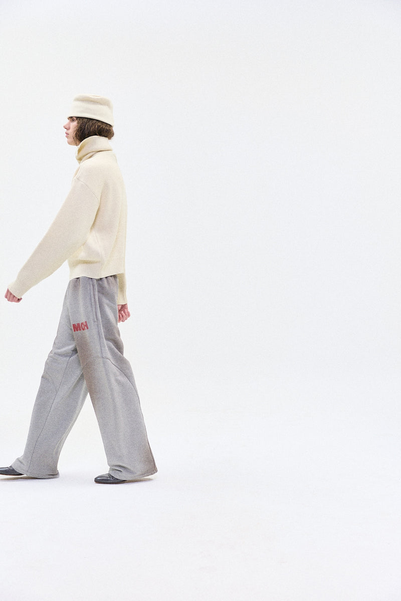 "ASTER" FLEECE TRACK PANT GREY MARLE